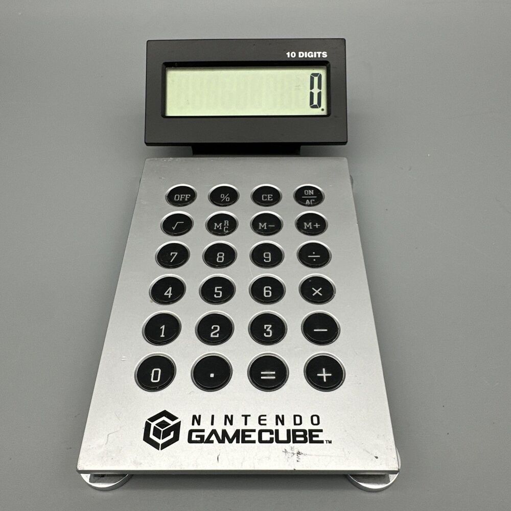 Nintendo GameCube Employee Promo Promotional Desktop Calculator Rare Exclusive